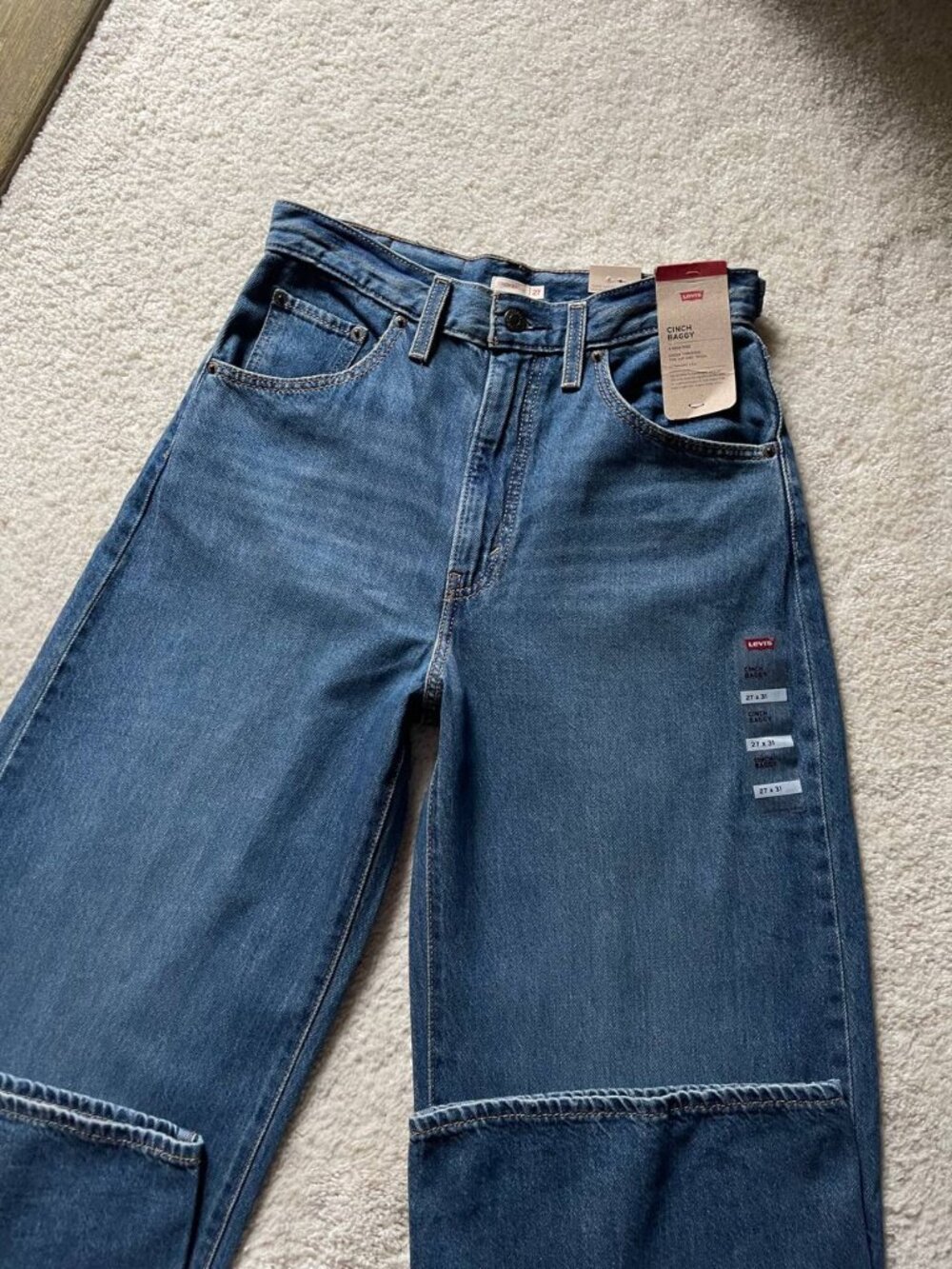 NWT Levi's Cinch Baggy High Rise Women's Jeans Size 27/31